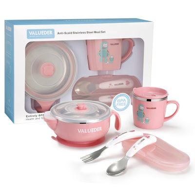 VALUEDER Baby Stainless Steel Feeding set