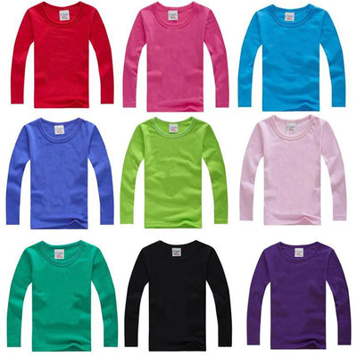 Kids' Long Sleeve Tees: Spring/Autumn Styles 1 - Kids Clothing - black - 9-10 140cm | Buy on Aleezayn.com