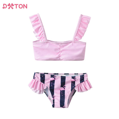 Girls Flamingo Swimsuit (2 pc) - SM025 - 9-10T | Buy on Aleezayn.com