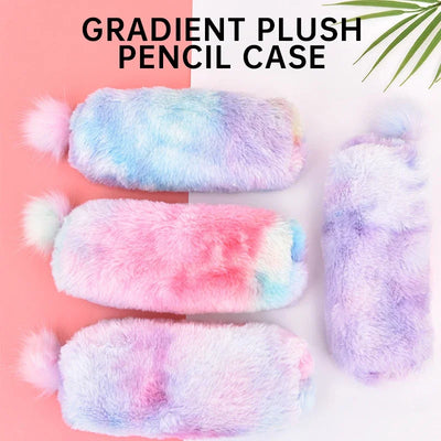 Cute Plush Pencil Case for Girls - 10pcs pink | Buy on Aleezayn.com
