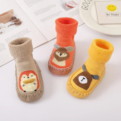 Toddler Grip Socks: Warm Winter Slippers - Yellow - 14cm 18-24 Months | Buy on Aleezayn.com
