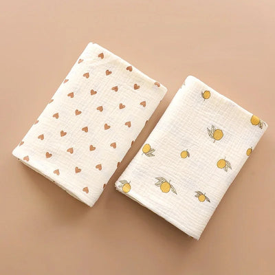 Soft Muslin Baby Blanket & Swaddle - Bedding - 100X100cm - C76-Love - Image 1 | Buy on Aleezayn.com