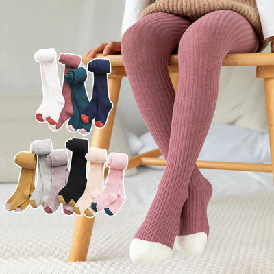 Cute Baby Girl Tights & Stockings (1-8 Years) - Kids Clothing - purple gray - 6-8T(XXL) | Buy on Aleezayn.com