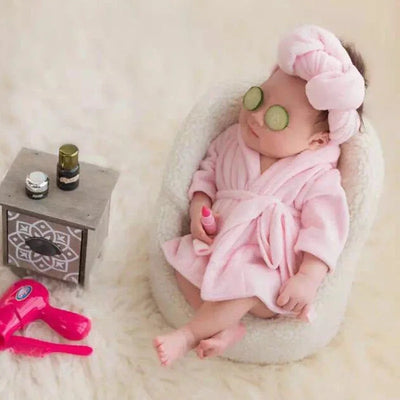 Newborn Baby Bathrobes & Towels - Pink-3-6 months | Buy on Aleezayn.com