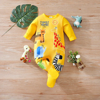 Cute Baby Bodysuit (0-12M) - yellow - 3-6M 66CM | Buy on Aleezayn.com