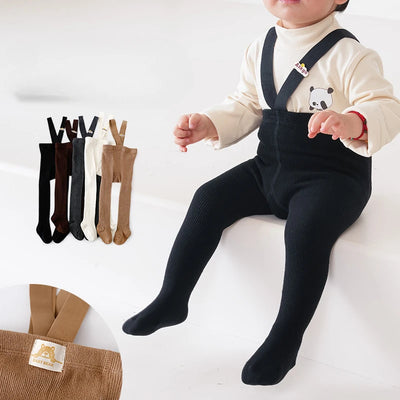 Baby Pantyhose: Ribbed Knit Leggings - WHITE - S  0-12Months | Buy on Aleezayn.com