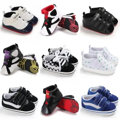 Baby Sneakers: First Walkers, Anti-Slip - C-610WHITE-BLACK - 13-18 Months | Buy on Aleezayn.com
