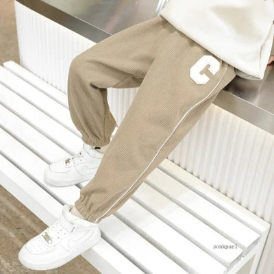 Kids Fleece Pants: Warm & Cozy Autumn/Winter - Kids Clothing - White - 90 for 12-24M - Image 1 | Buy on Aleezayn.com
