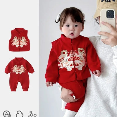 Baby Boy Autumn Jumpsuit: 100 Days Outfit - Set - CHINA | Buy on Aleezayn.com
