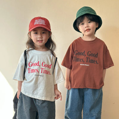 Kids' Summer Cotton Tees: Cute & Comfy - Kids Clothing - coffee red - 8T  140cm - Image 1 | Buy on Aleezayn.com