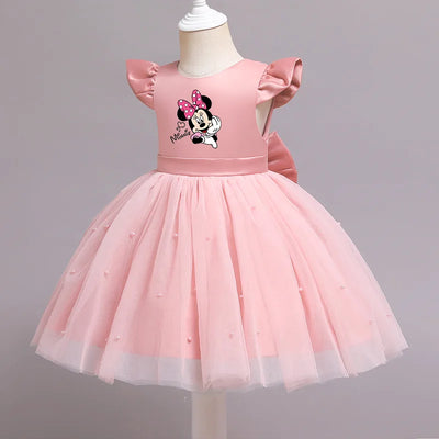 Elegant Minnie Mouse Lace Dress for Girls - Kids Clothing - 13 - 6-12M  (80cm) | Buy on Aleezayn.com
