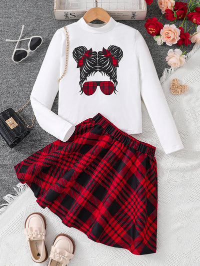 Girls' Autumn Outfit: Cute Cartoon Set - Kids Clothing - 11Y | Buy on Aleezayn.com