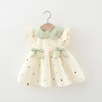 Summer Baby Girl Dress (0-3Y) - Beige - 12(2-3Y) | Buy on Aleezayn.com