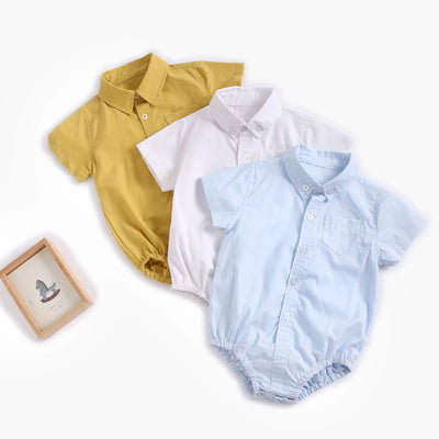 Baby Boys Summer Cotton Bodysuits - JIT9011-BL - 6-12M | Buy on Aleezayn.com