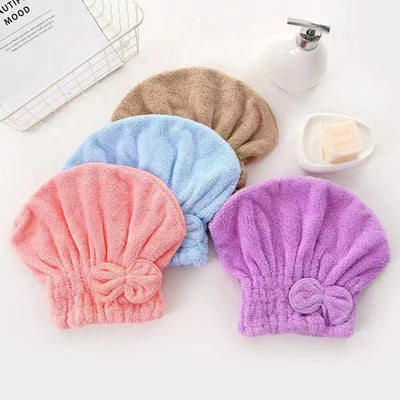 Microfiber Hair Drying Wrap Turban - Pink | Buy on Aleezayn.com