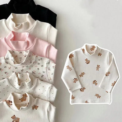Kids' Cotton Turtleneck T-Shirt - Black - 6M-9M | Buy on Aleezayn.com