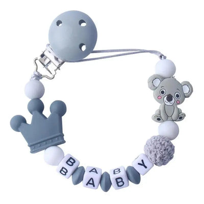 Baby Pacifier Clip: Silicone Beads & Teether - Green - United States | Buy on Aleezayn.com