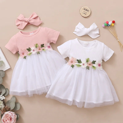 Baby Girl Princess Dress, Summer Tulle - 12101161 - 6-12M | Buy on Aleezayn.com