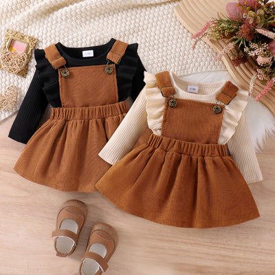 Baby Girl Autumn Outfit (0-12m) - Khaki - 3-6M | Buy on Aleezayn.com