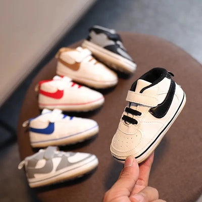 Kids' Spring/Autumn Shoes: Anti-Slip & Casual - G-25WHITE-RED - 13-18 Months | Buy on Aleezayn.com