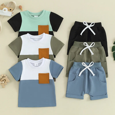 Baby Summer Outfit Set - 0-3 Years - Unisex - Kids Clothing - army green - 2-3 Years | Buy on Aleezayn.com