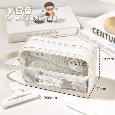 Korean Pencil Case: Simple & Large Capacity - mint green | Buy on Aleezayn.com