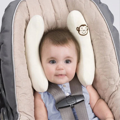 Baby Head Support Pillow: Car Seat & Stroller - Ivory Monkey | Buy on Aleezayn.com