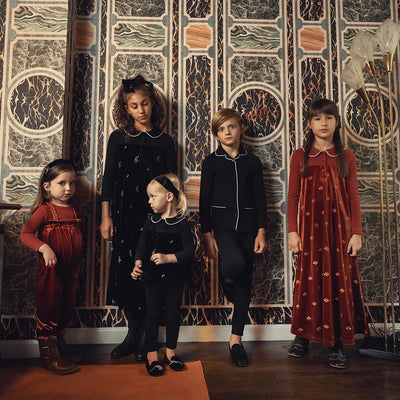 Autumn Family Matching Pajamas & Robes 2024 - Kids Clothing - Black Overalls Set - 3T - Image 1 | Buy on Aleezayn.com
