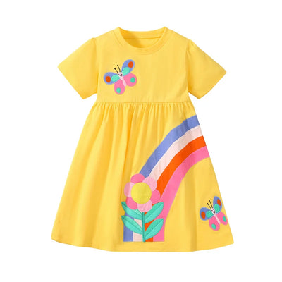 Girls' Summer Princess Dresses, 2-7 Years - Kids Clothing - T1820 - 5T - Image 1 | Buy on Aleezayn.com