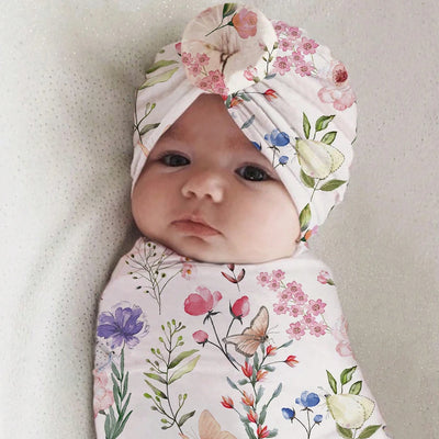 Newborn Photography Wrap & Hat Set - 3 - 80X80cm | Buy on Aleezayn.com
