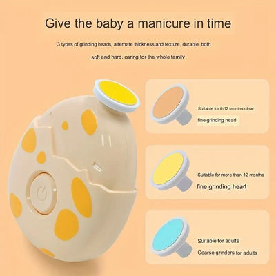 Safe Electric Baby Nail Trimmer - Baby Care - 3 Heads -  Image 1 | Buy on Aleezayn.com