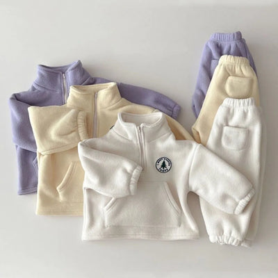 Toddler Fleece Outfit: 2-Piece Set - Kids Clothing - Purple - 24M - Image 1 | Buy on Aleezayn.com