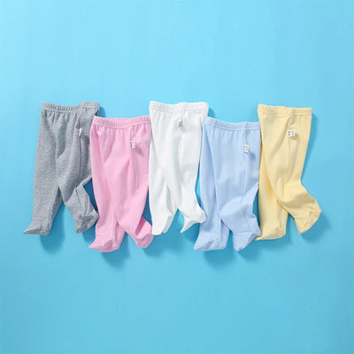 Baby Leggings: 0-12 Months Cotton Pants - SKY BLUE - 6-9M | Buy on Aleezayn.com