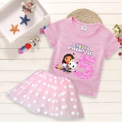 Gabby Dollhouse Kids T-Shirt Dress - Kids Clothing - GB565 - 160CM - Image 1 | Buy on Aleezayn.com