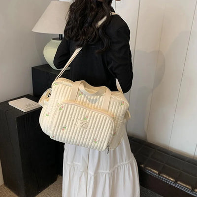 Large Capacity Diaper Bag with Embroidery - Bear | Buy on Aleezayn.com