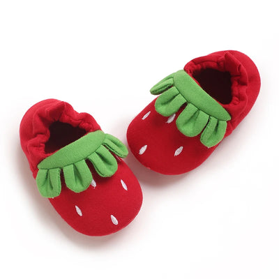 Cute Strawberry Baby Shoes (Soft Sole) - E-160 Red - 13-18 Months | Buy on Aleezayn.com